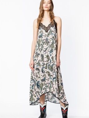 NWOT Zadig & Voltaire Risty Paisley Flower Dress